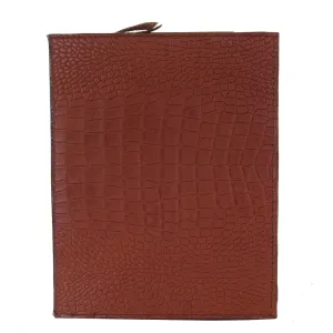 PORT29A - Diamondback Cognac Gator Print Portfolio w/Zipper