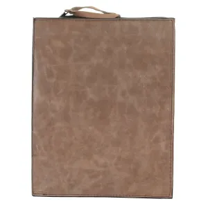 PORT43A - Camel Pull-Up Portfolio w/Zipper