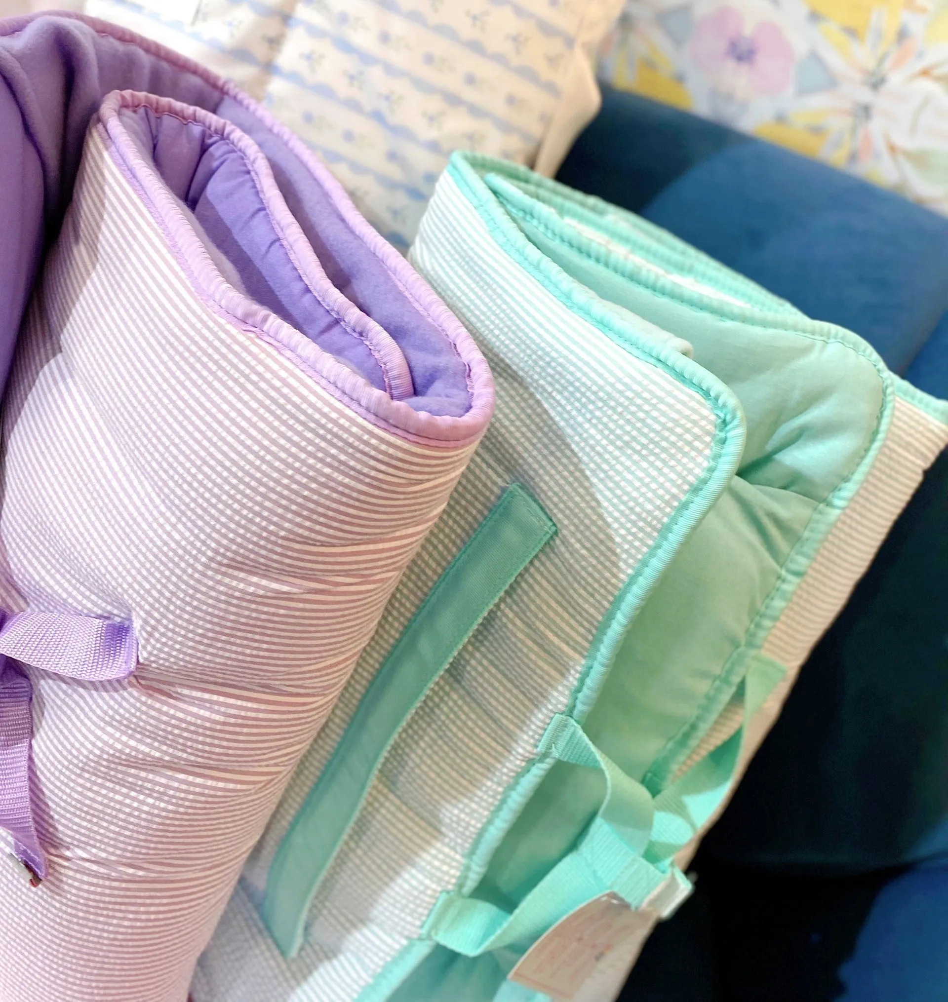 Seersucker Backpack - Lilac