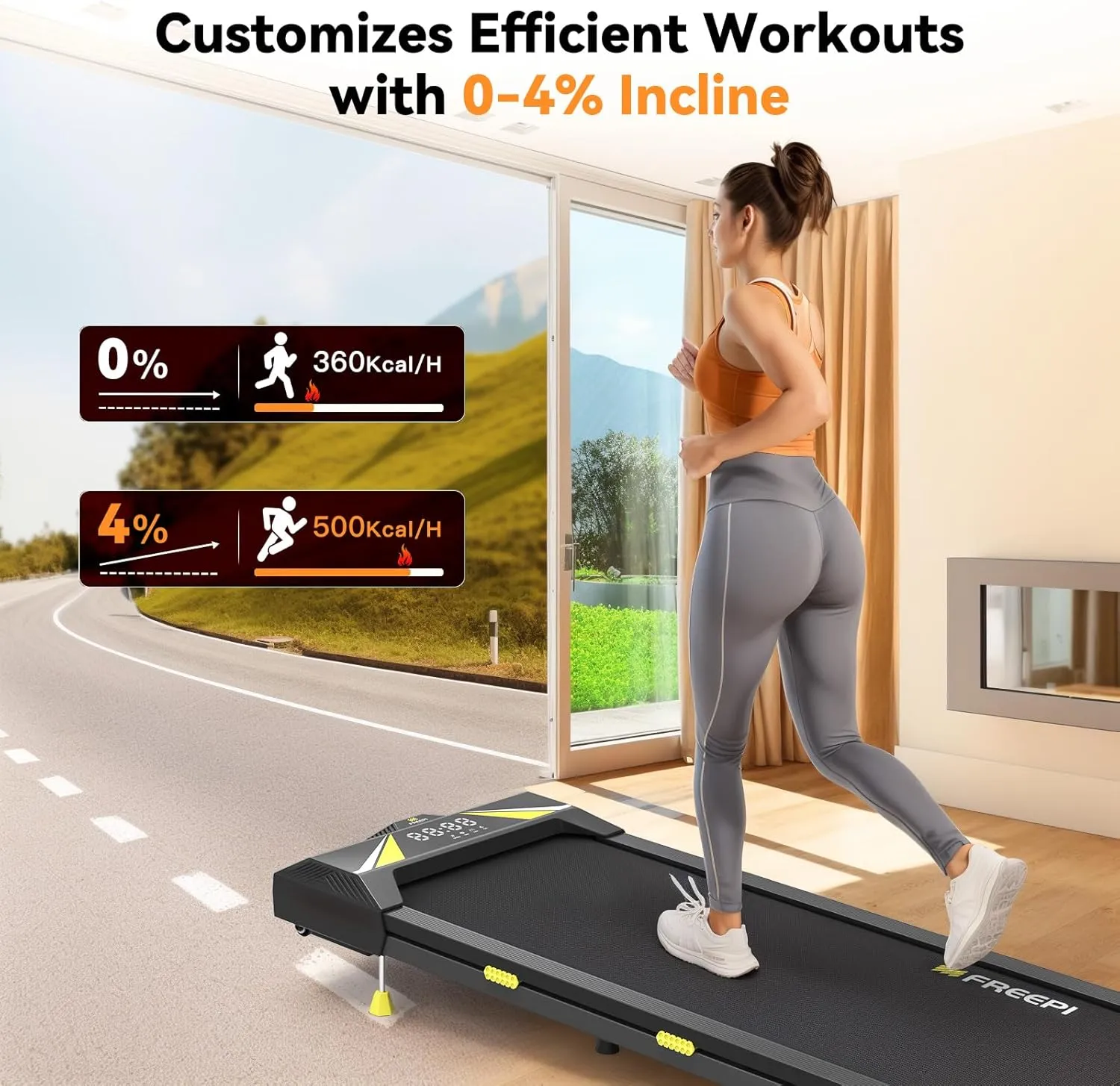 Sperax Walking Vibration Pad with APP, 3 in 1 Under Desk Treadmill, 2.5HP Low Noise Walking Treadmill Pad with Remote Control,Portable Treadmills for Home Office