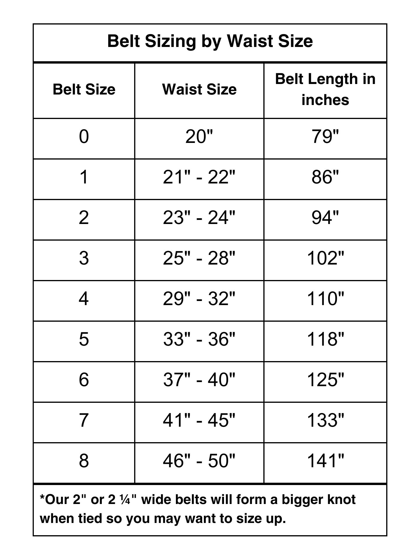 STANDARD Solid Color Belts