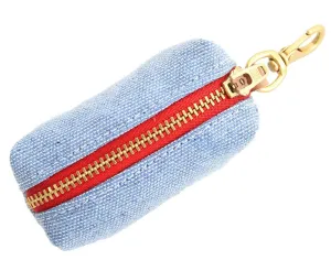 THE FOGGY DOG | Upcycled Light Denim Leash Bag