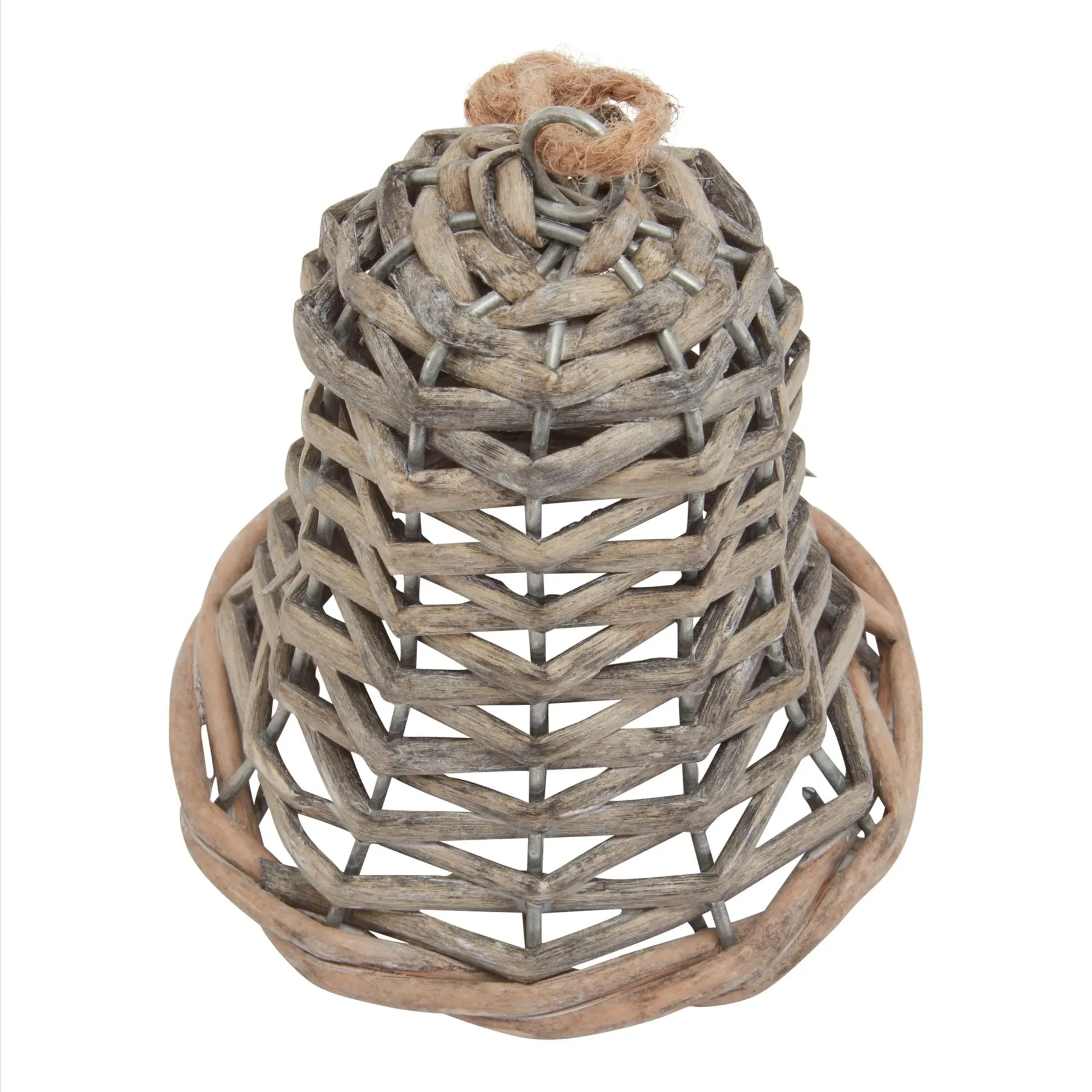 The Noel Collection Wicker Bell Decoration ( 4 Sizes)