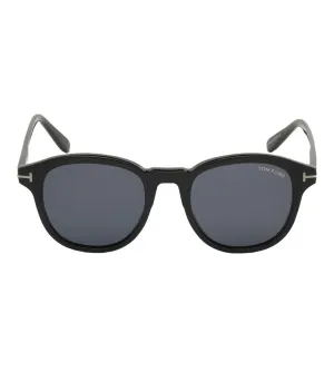 Tom Ford Men's Smoke Round Sunglasses