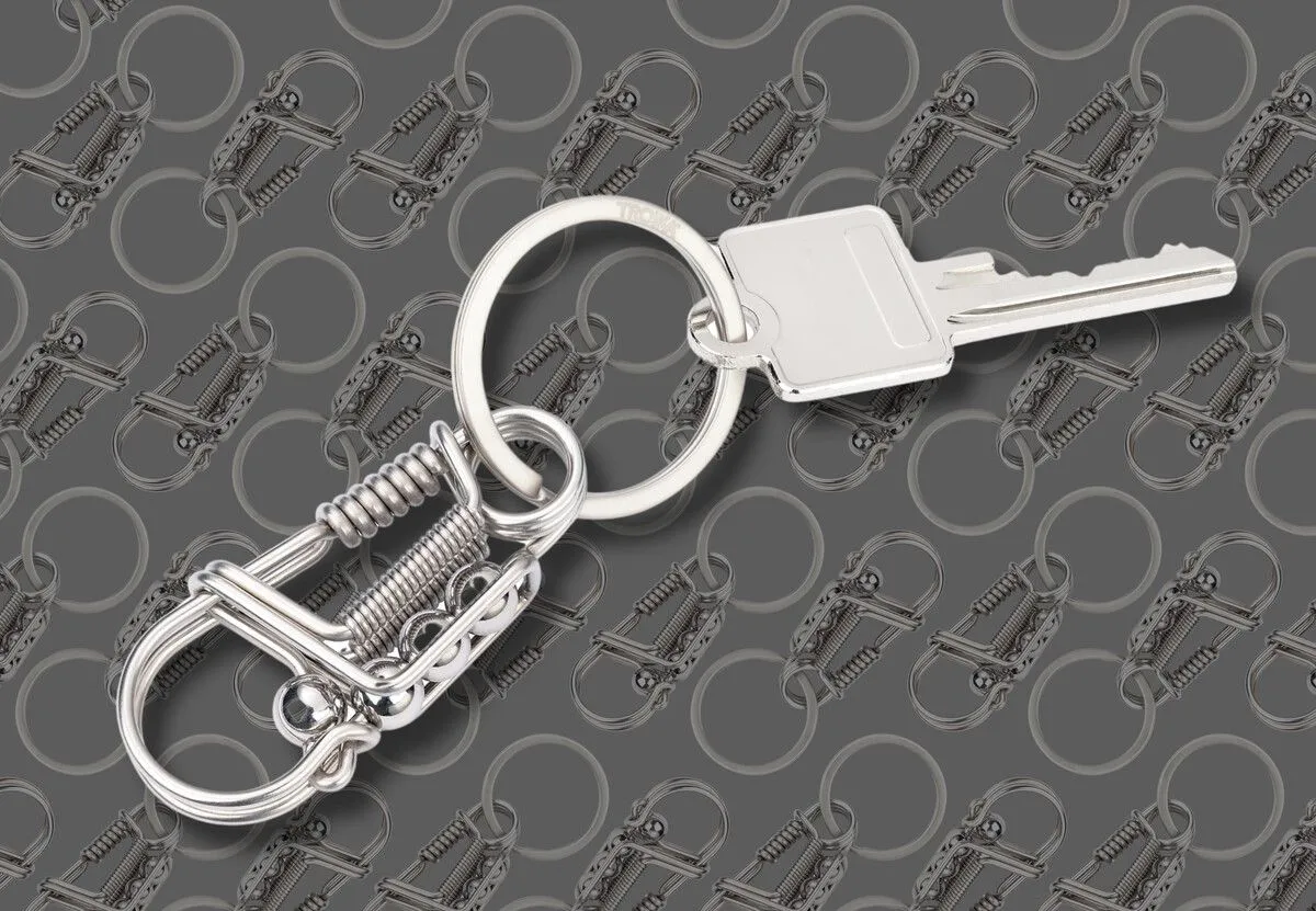 Troika DRAHTZIEHER Carabiner Keychain Crafted from Single Stainless Steel Wire