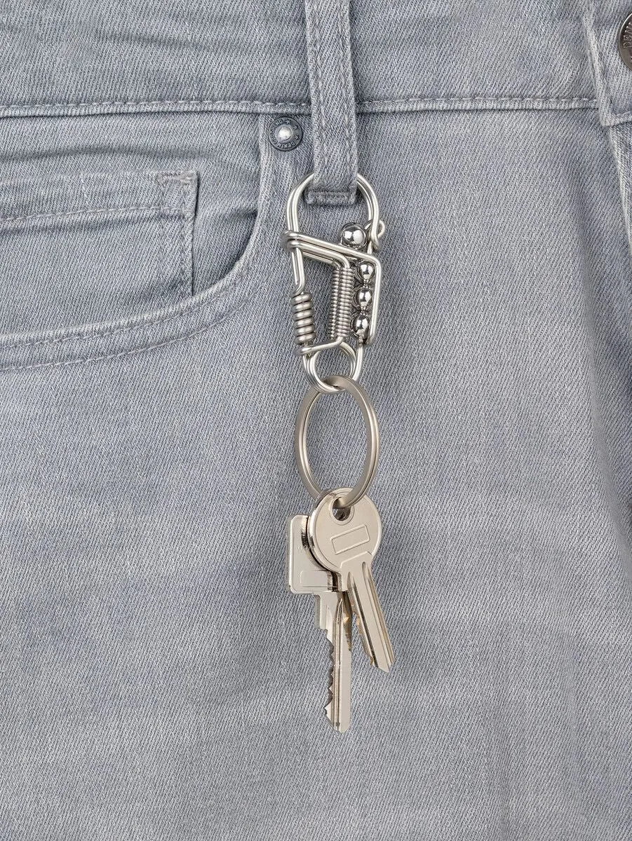 Troika DRAHTZIEHER Carabiner Keychain Crafted from Single Stainless Steel Wire