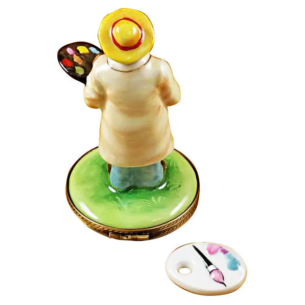Van Gogh with Paint Palette Limoges Porcelain Box