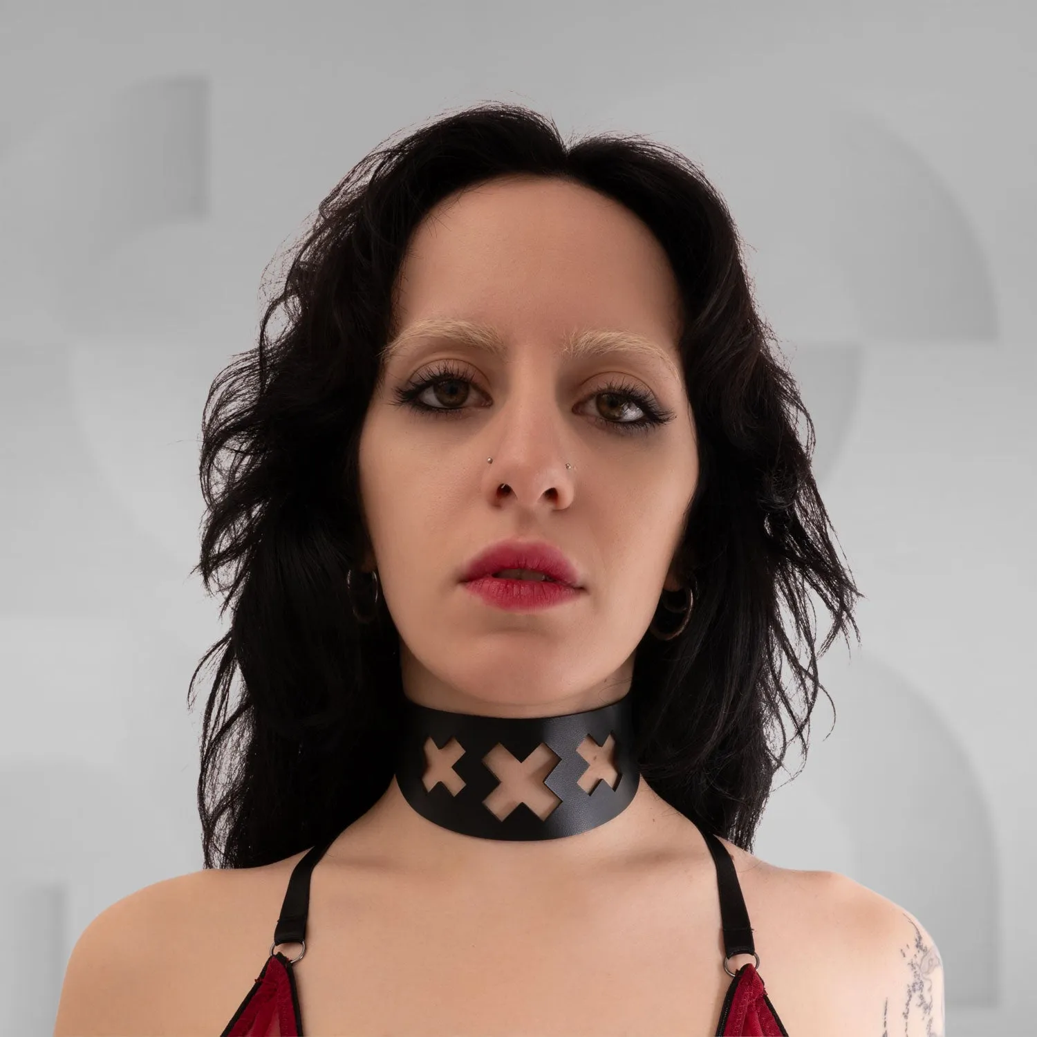 Vegan X Laser Cut Choker