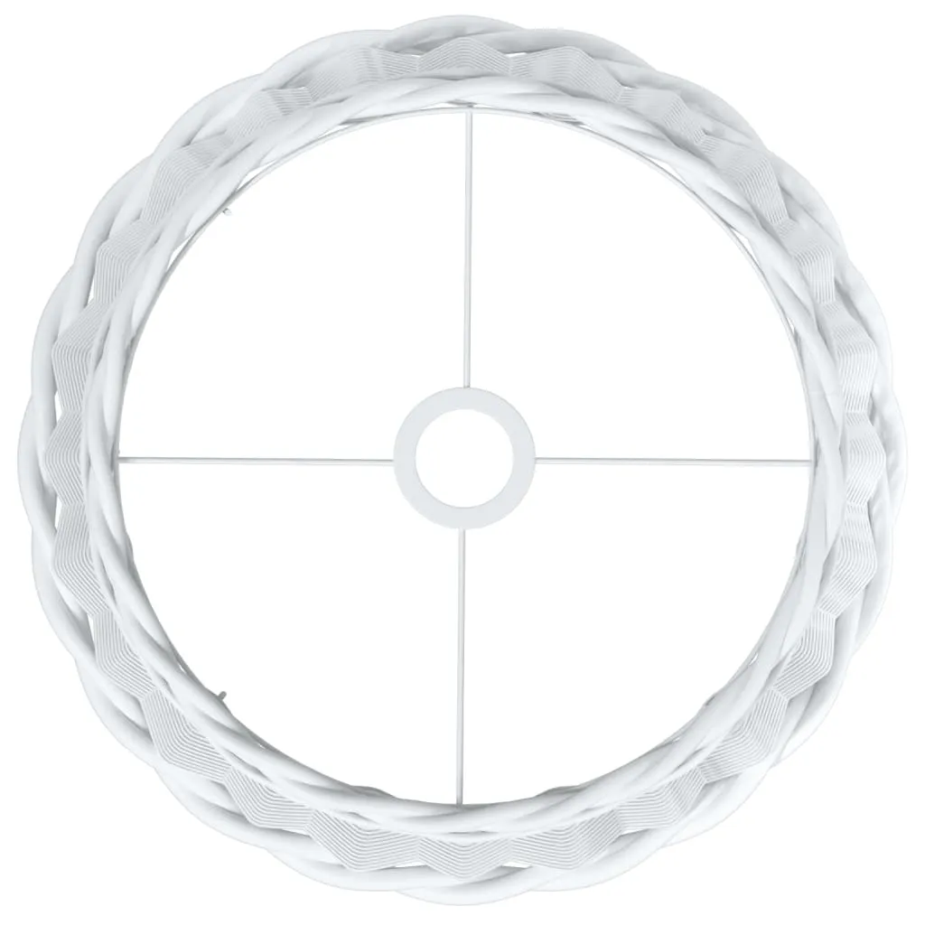 vidaXL Ceiling Lamp Shade White Ø40x26 cm Wicker