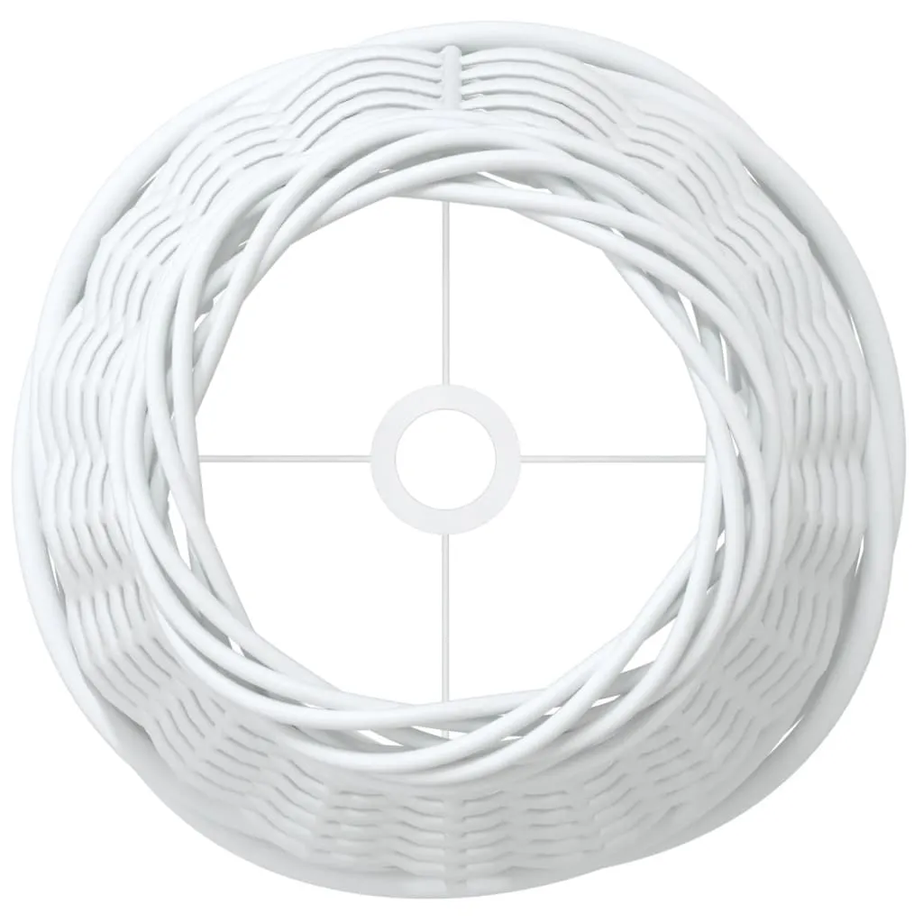 vidaXL Lamp Shade White Ø15x12 cm Wicker