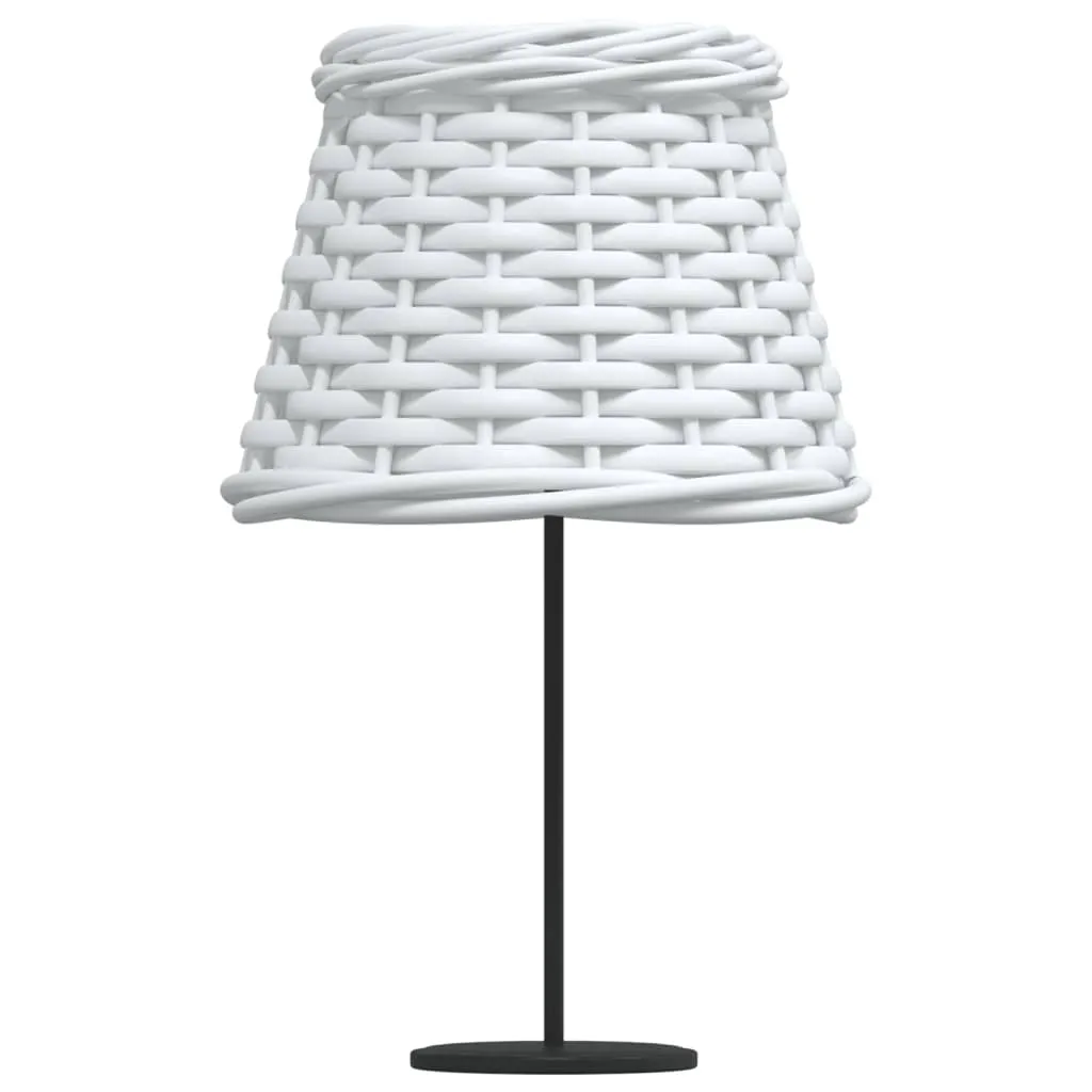 vidaXL Lamp Shade White Ø15x12 cm Wicker