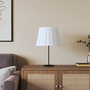 vidaXL Lamp Shade White Ø30x20 cm Wicker