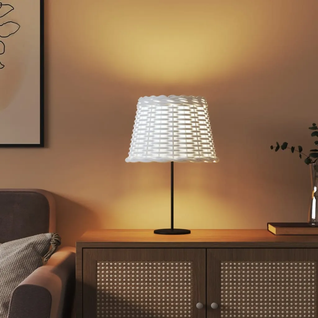 vidaXL Lamp Shade White Ø30x20 cm Wicker