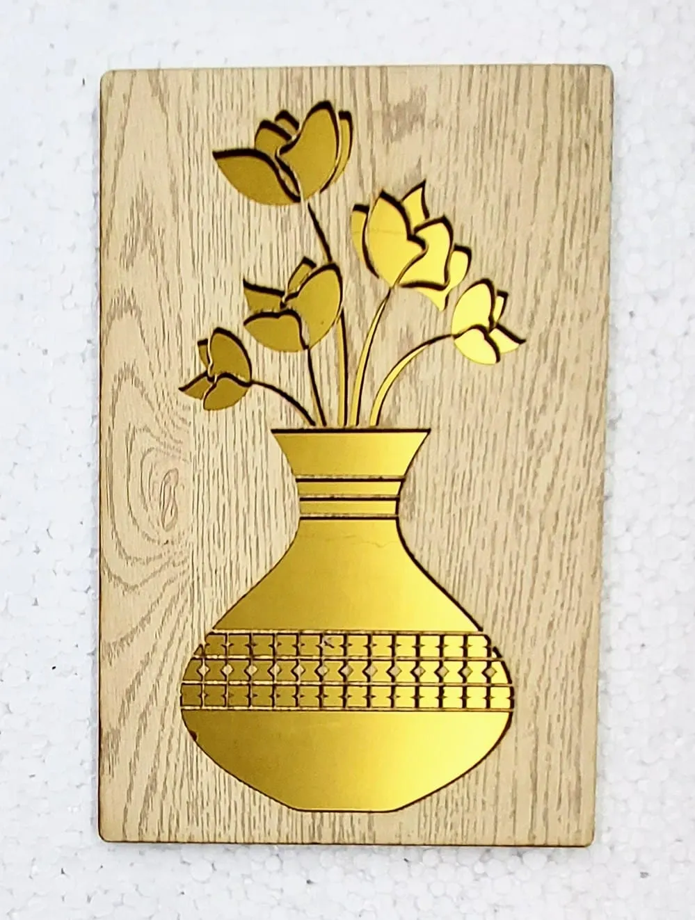 Wall Art for Home, office, Restaurants Decorative | Wooden Frame, Home Decor Unique Design Wall Frame Laser Cut(12X15 inch, 3Pcs set)