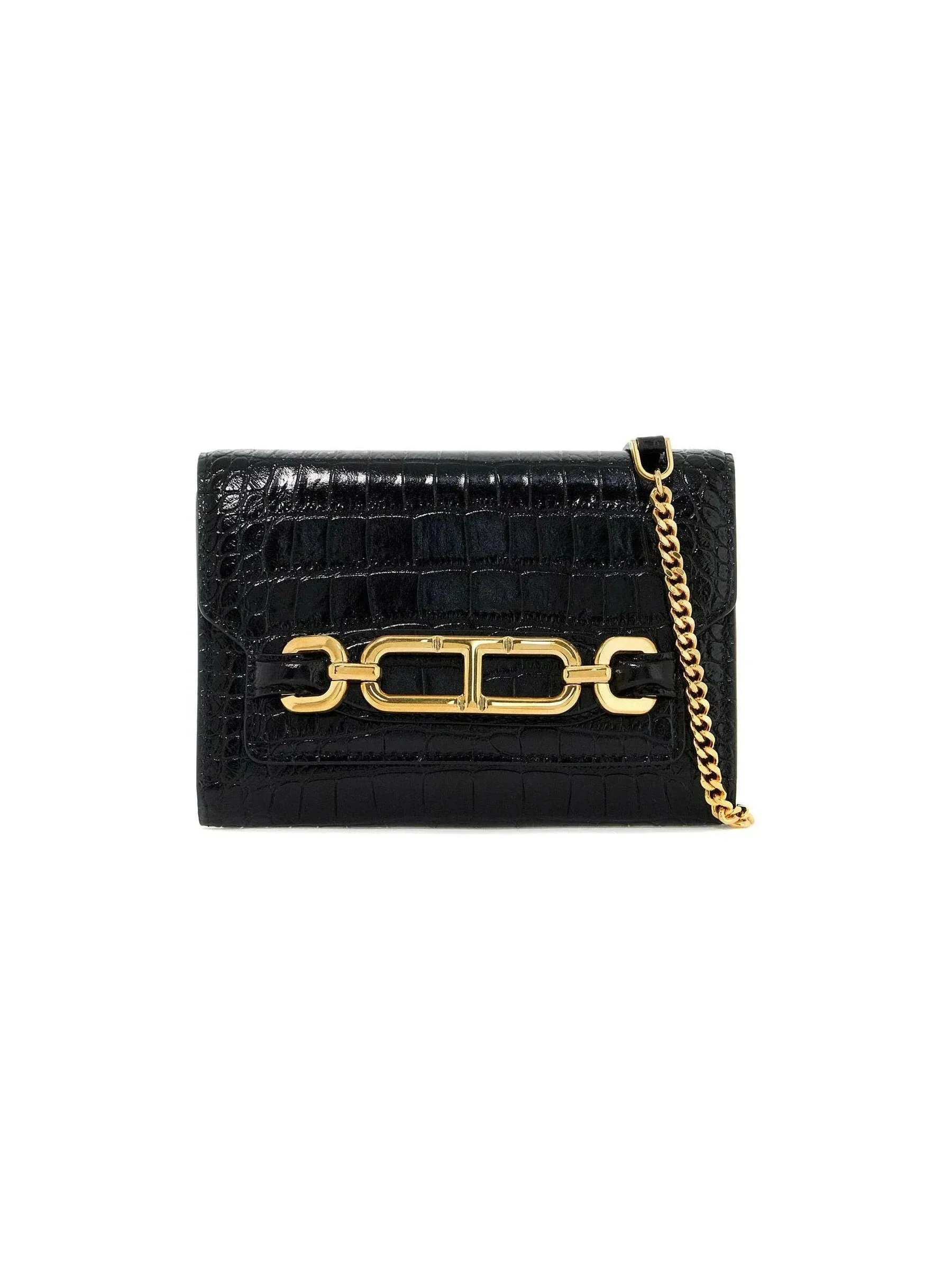 Whitney Croc-Embossed Bag