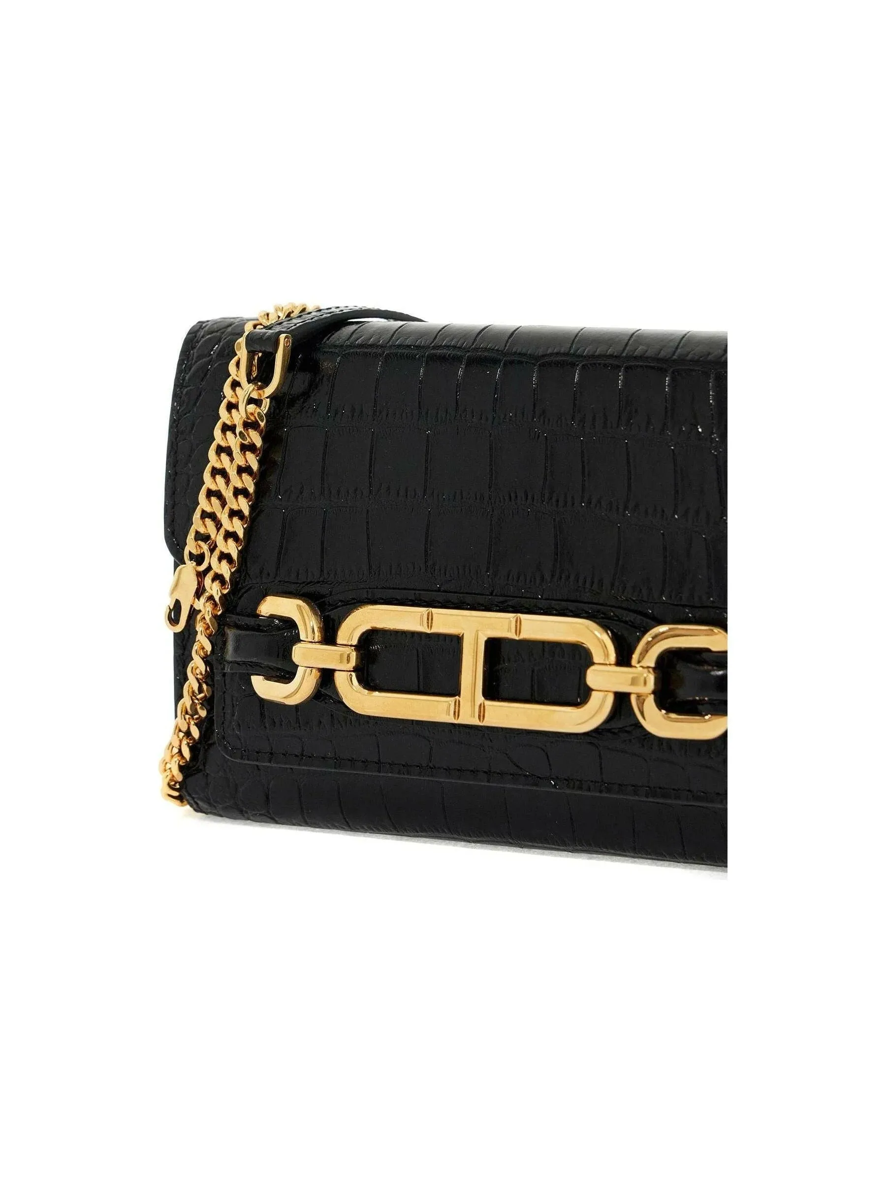 Whitney Croc-Embossed Bag