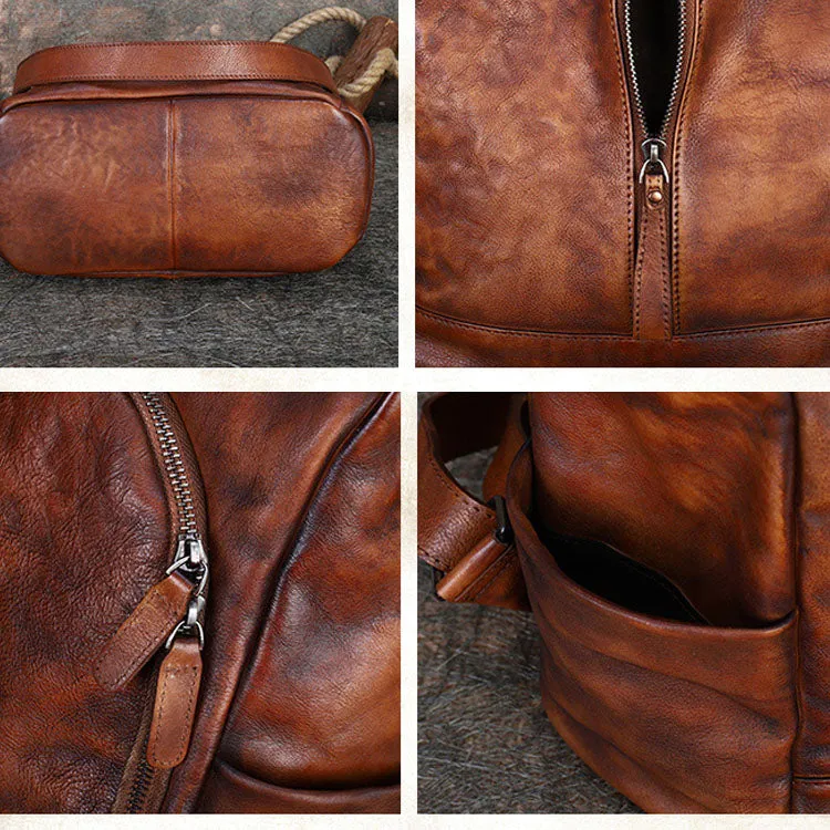 Womens Square Leather Satchel Backpack Purse Shoulder Handbags for Women